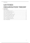 Lectures Organization Theory