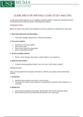 Guidelines for writing Case Study Review
