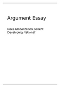 Argument Essay on Globalisation