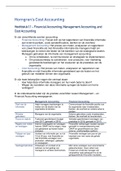 Horngren's Cost Accounting (Nederlands) - H1 t/m H6