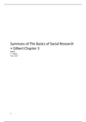 Summary Basics of Social research (Babbie)   Gilbert H3