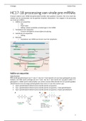 HC17-18 processing van virale mRNAs