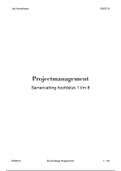 Samenvatting Projectmanagement hele boek