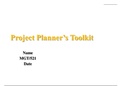 MGT 521 Week 5 Apply Using the Project Planner’s Toolkit PPT Latest Guide. A  Rated