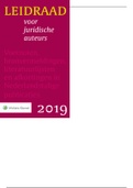 Leidraad voor juridische auteurs 2019