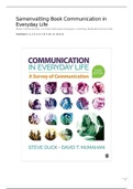 Samenvatting Boek: Communication in Everyday Life