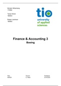 Finance & Accounting 3 verslag deel 1 FA3