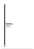 Samenvatting Statistics I (Lectures)
