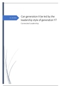 Can Generation X be led by the leadership style of generation Y?