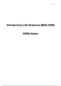 Introductory Life Science Summary Notes