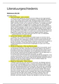 Literatuurgeschiedenis 1&comma; samenvatting