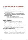 Reproduction in Organisms