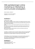 CE6 marketingcommunicatie & advertising H3, 5, 7-11 & H22