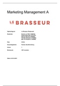 Plan van Aanpak voor restaurant 'Le Brasseur' - Marketing Management A
