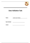 Data Validation Task