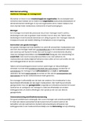 Samenvatting M&O (Management oriëntatie en inleiding) 