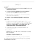 Complete samenvatting werkcolleges nutrition blok 3.1
