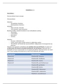 Complete samenvatting hoorcollege nutrition 2.1