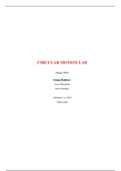 Circular Motion Lab Report