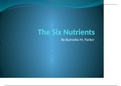 Bparker Module 01 PowerPoint Carbohydrates Proteins Lipids Vitamins Minerals Water