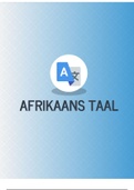 Afrikaans Taal notes
