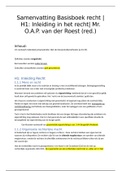 Samenvatting H1 van Basisboek Recht | Mr. O.A.P. van der Roest (red.)