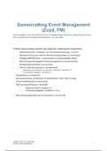 Samenvatting Minor  Event Management (Alle theorie voor Bloktoets)