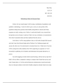 Methodology Memo for Research Paper