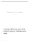 Determination of R: The Gas Law Constant 