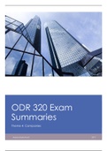 ODR 320 Exam Summaries (2019)