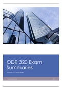 ODR 320 Exam Summaries (2019)