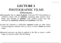 Photographic Films