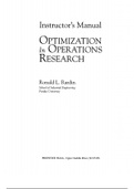 Effects answers - OR Optimization in Operations Research Ronald L. Rardin