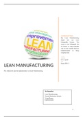 TEC5: Essay Lean Manufacturing (Cijfer 9)