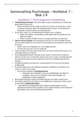Samenvatting Psychologie - Hoofdstuk 7 - DBG 4, jaar 1 