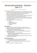 Samenvatting Voeding - Nutrition - Blok 1&period;4 - H14&comma; H16 en H17 