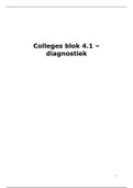 Colleges blok 1.1 Master Orthopedagogiek - Diagnostiek
