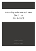 Samenvatting (powerpoint lesnotities) SOTA Inequality and social exclusion