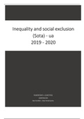 Samenvatting (powerpoint   lesnotities) SOTA Inequality and social exclusion