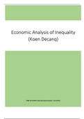 Economic Analysis of Inequality: Core lectures (powerpoint   lesnotities)