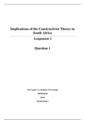 Implications of the Constructivist Theory in South Africa