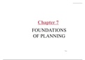 foundation of planning (management)