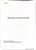 Business and it's nature 