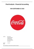 Coca Cola 10K annual report financial analysis 2018 - MIM Financial Accounting
