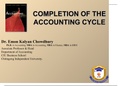 completion of the Accounting Cycle