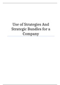 Explain what elements comprise strategic-alternative bundles and why creating