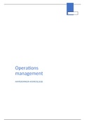 Aantekeningen hoorcolleges Operations Management Bedrijfseconomie jaar 2 Tilburg University
