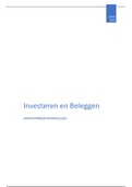 Extra uitgebreide complete aantekeningen van de hoorcolleges en weblectures Investeren en Beleggen Bedrijfseconomie Tilburg University