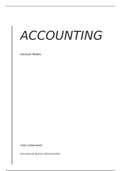 Accounting - Lecture Notes 