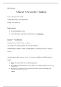 Chapter 1: Scientific Thinking Notes